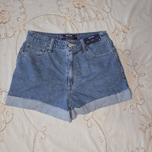 New Hollister-Ultra High-Rise Mom Short 3"-Women's Sz 6, Blue Y2KK - Picture 1 of 2